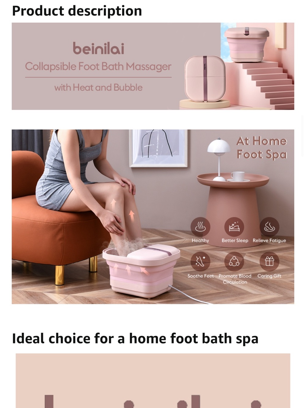 New no box Beinilai foot spa